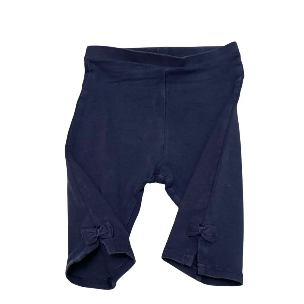 Zara| Kids Blue Elastic Waistband Cropped Leggings - Size 12-18 months